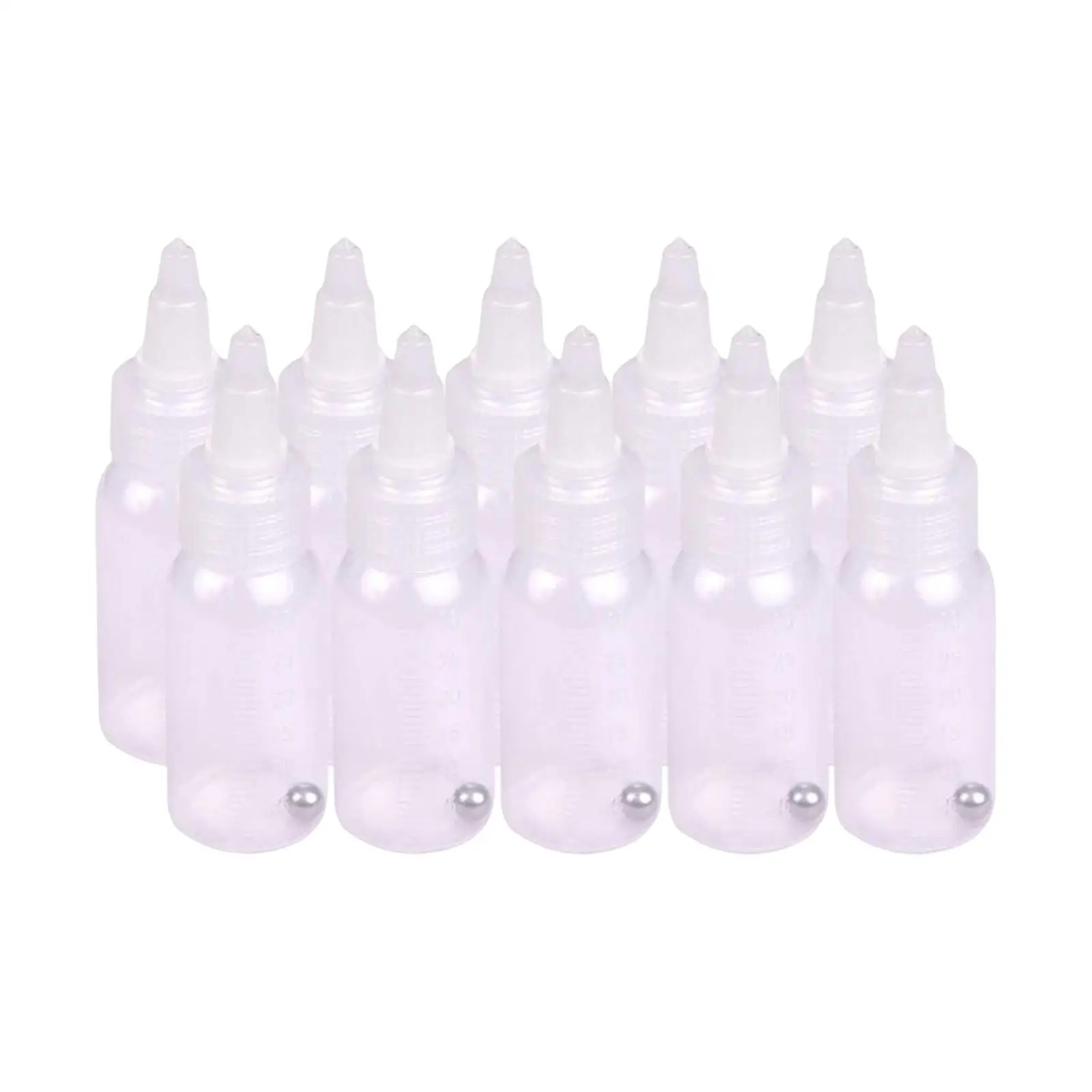 

10x Paint Dropper Bottles Portable 30ml with Mixing Bead Replacement Jars Paint