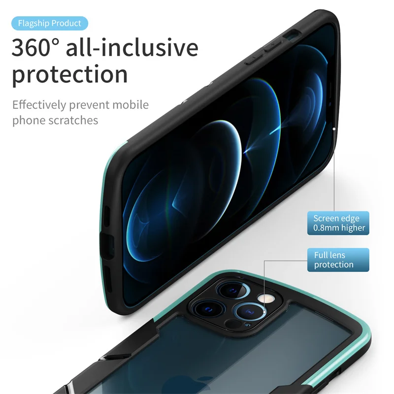 Полноцветный защитный чехол для iPhone подходит 11 12 13 Pro max XR x XS 7 8 plus X |