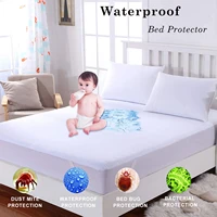 waterproof bed sheet for mattress pad topper with band bed protector waterproof mattress protector