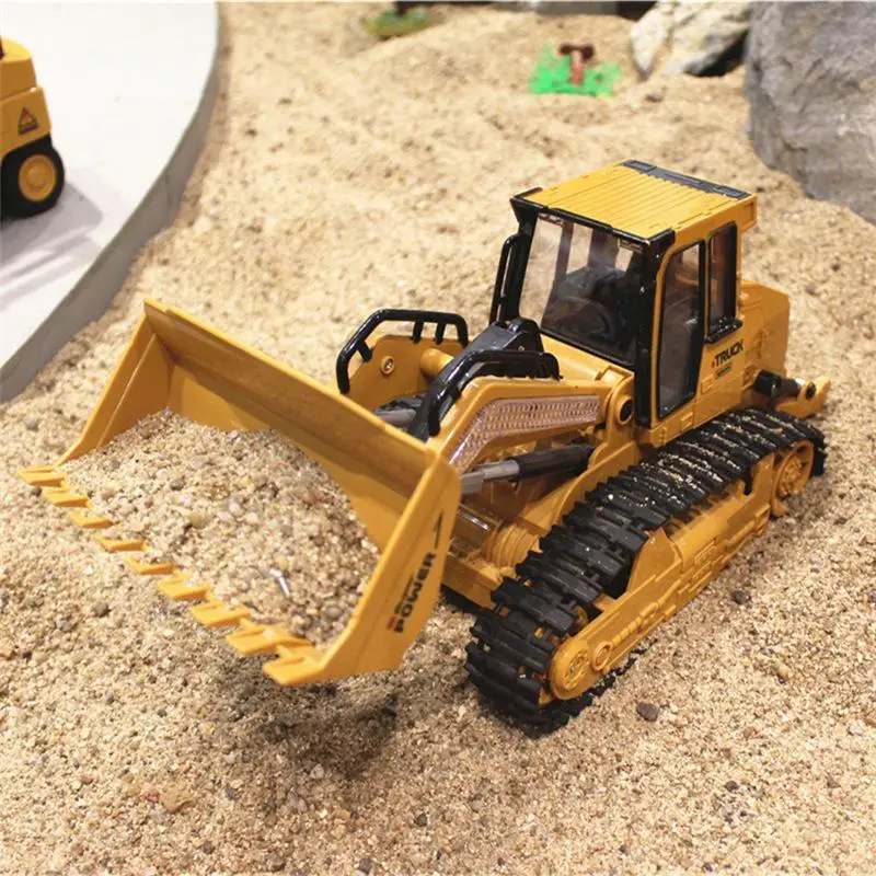 

RC Truck Bulldozer Dumper Caterpillar Tractor Model Engineering Car Excavator Push Soil Music Lighting Effects Kids Toys