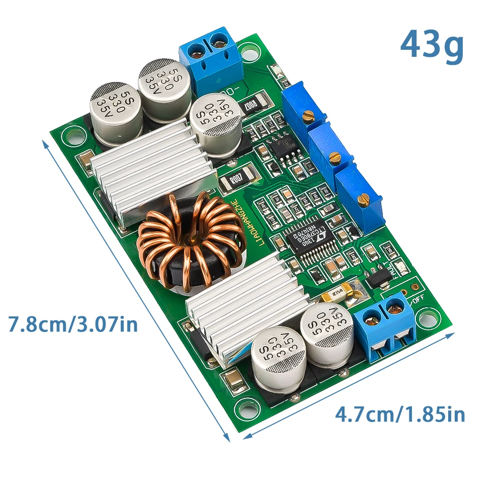 

LTC3780 DC-DC 5-32V to 1V-30V 10A CC/CV Automatic Step Up Down Board Converter Regulator Charging Module Power supply module 12V