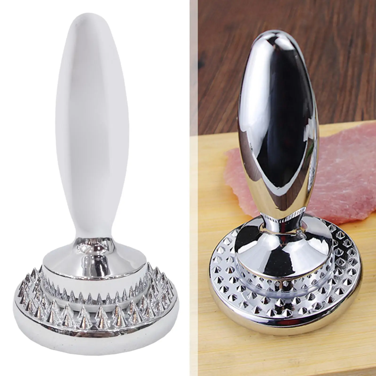 Meat Tenderizer Dual Sided Heavy Duty Reversible Detachable Convenient Marinating Prep Tool for Home Nuts Garlic Steak Kitchen