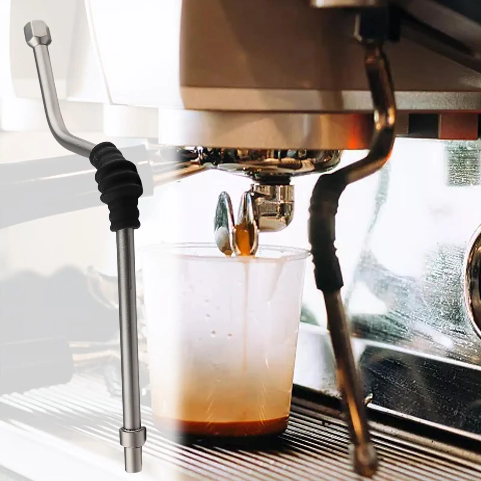 Classic Steam Wand Replaces Tube Conversion Kit for Gaggia Viva Coffee Espresso Machine |