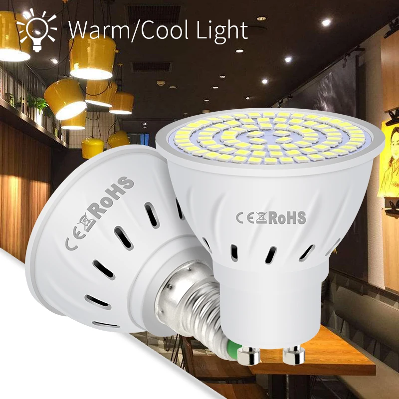 

220V LED Lamp E27 Spotlight Bulb GU10 Ceiling Lights E14 Lampada MR16 Bombillas B22 Ampoule 3W 5W 7W Warm White Leds Chandeliers