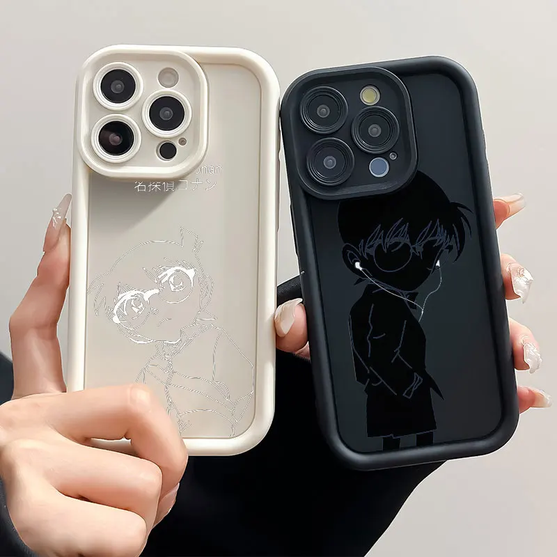 Мягкий силиконовый чехол для телефона с изображением аниме Детектив Конан