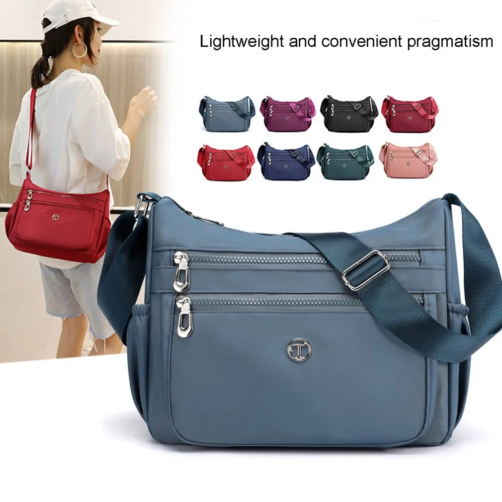 

Нейлоновая сумка через плечо для женщин, новинка 2022, женская летняя сумка через плечо, вместительный мягкий кошелек для телефона и сумка для...