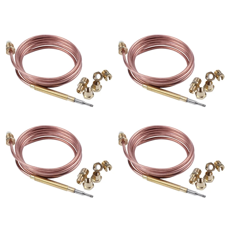 

HLZS-4X 1500Mm Gas Stove Universal Thermocouple Kit M6X0.75 With Overflow Nut (Five) Replacement Thermocouple