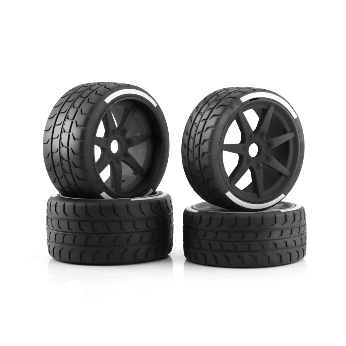 

4Pcs 102mm 108mm Tire Tyre 17mm Wheel Hex for Arrma 1/7 Felony FSR Model GT RC Car Upgrade Parts, black
