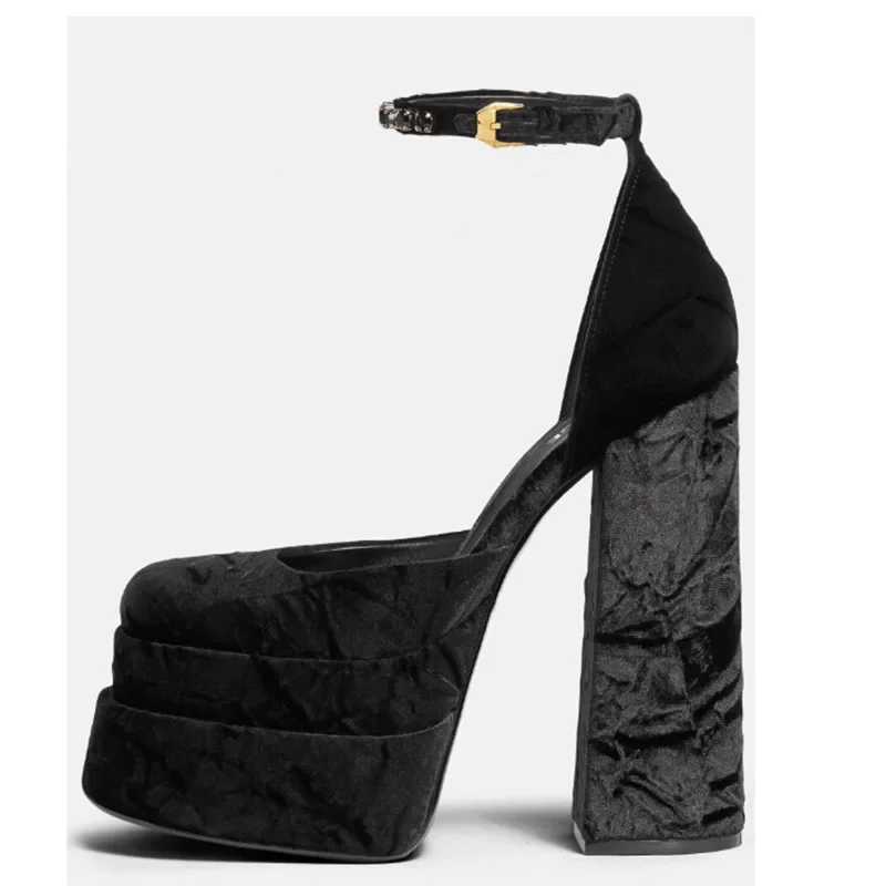 Shih Tzu Velvet Hate Sky High Сандалии больших размеров на очень высоком каблуке и платформе