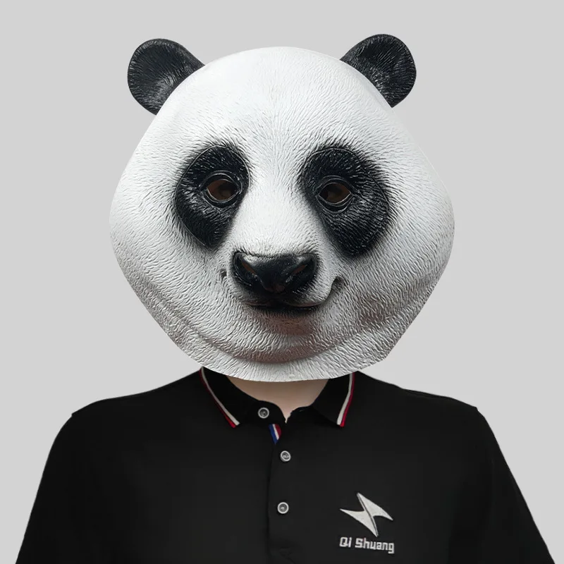 

Halloween 3D Masks Latex Animal Panda Party Mask Festival Adult Children Halloween Carnival Gift Panda Head Mask Photo Props