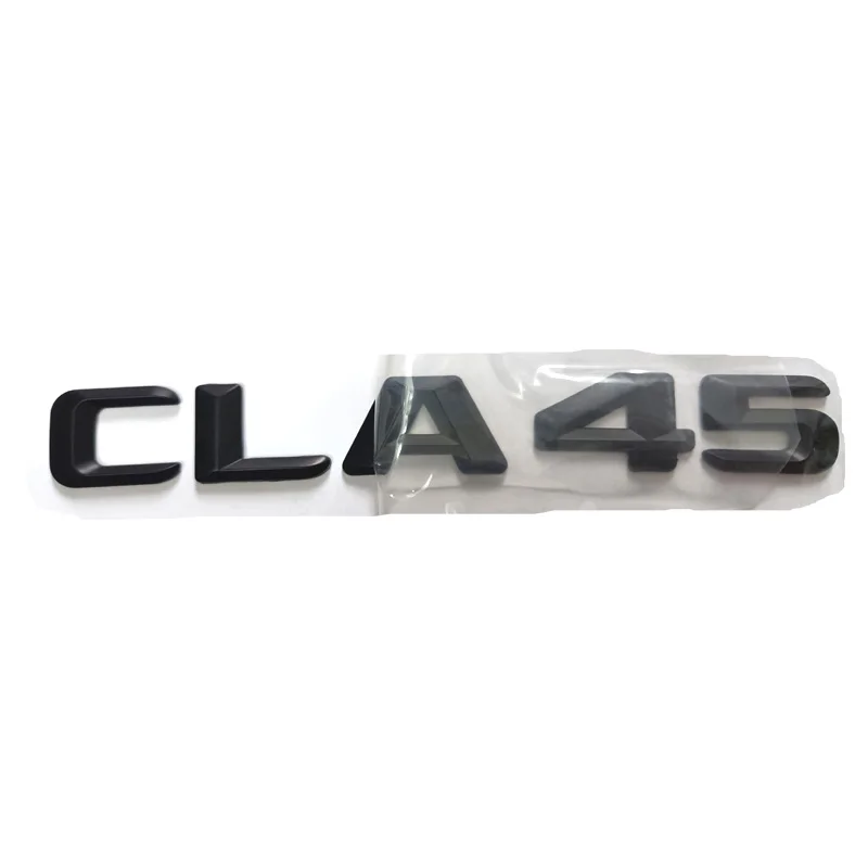 

3D Matt Black Trunk Letters Emblems Badges Sticker for Mercedes Benz CLA45