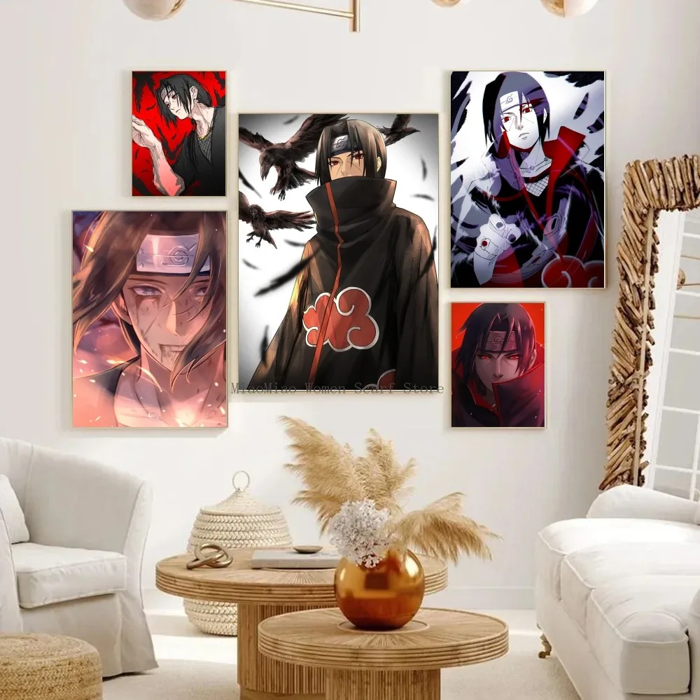 Современный стиль аниме Наруто Учиха Итачи плакат печать на бумаге идеально