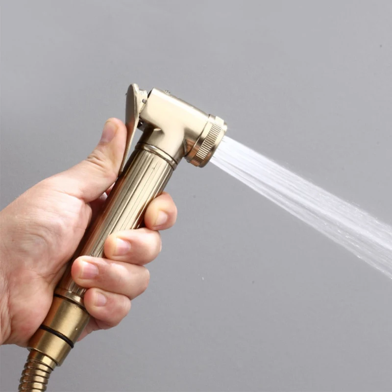 Роскошный смеситель для тропического душа Brush Gold светодиодный цифровой