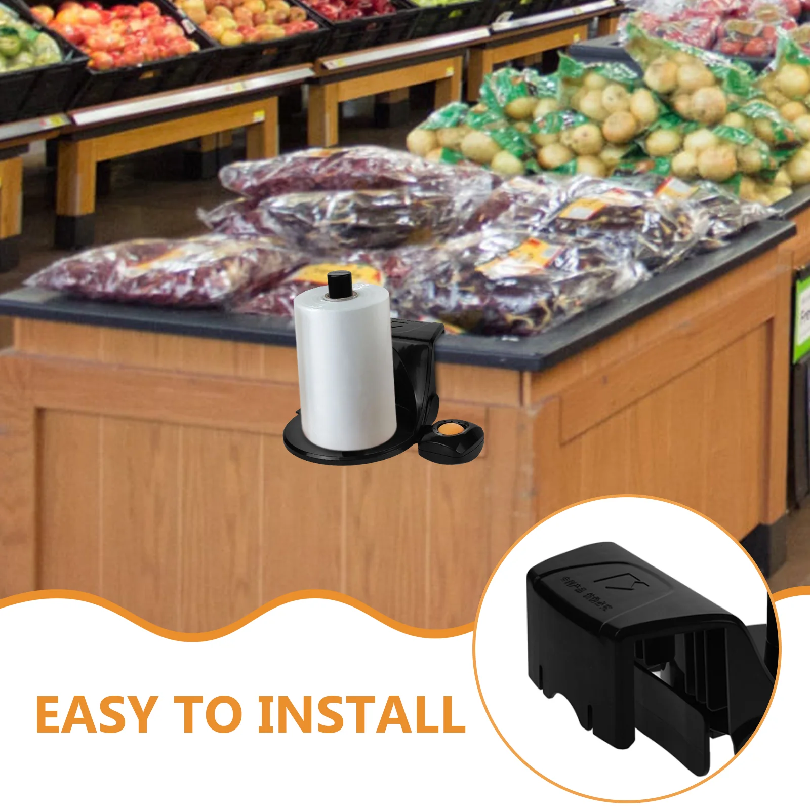 Держатель для рулона отрывного мешка диспенсер покупок органайзер мусора из