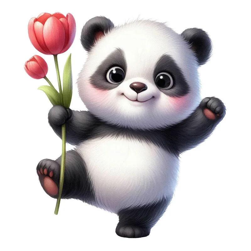 

Водонепроницаемая наклейка с животными и тюльпанами