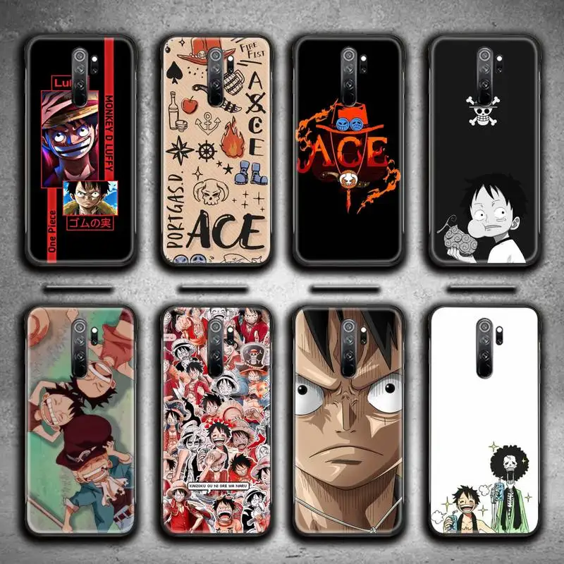 

Ace Luffy One Piece Phone Case for Redmi 9A 9 8A Note 11 10 9 8 8T Pro Max K20 K30 K40 Pro