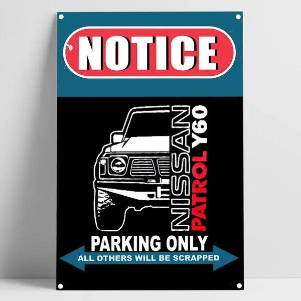 

Металлическая Табличка «Парковка Запрещена» Nissan Patrol Y, Прямоугольная, В Современном Стиле, Для Декора Стен