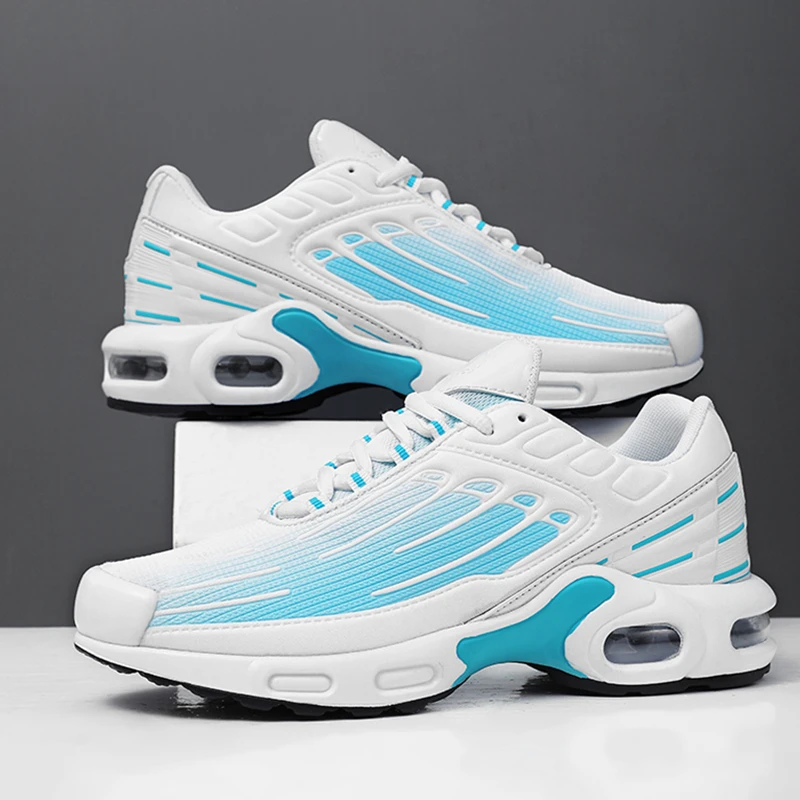 Air-cushion Men's Women's Sneakers Free Shipping Unisex Casual Mesh Sports Shoes Flat Male Running Tennis Female Summer Shoes