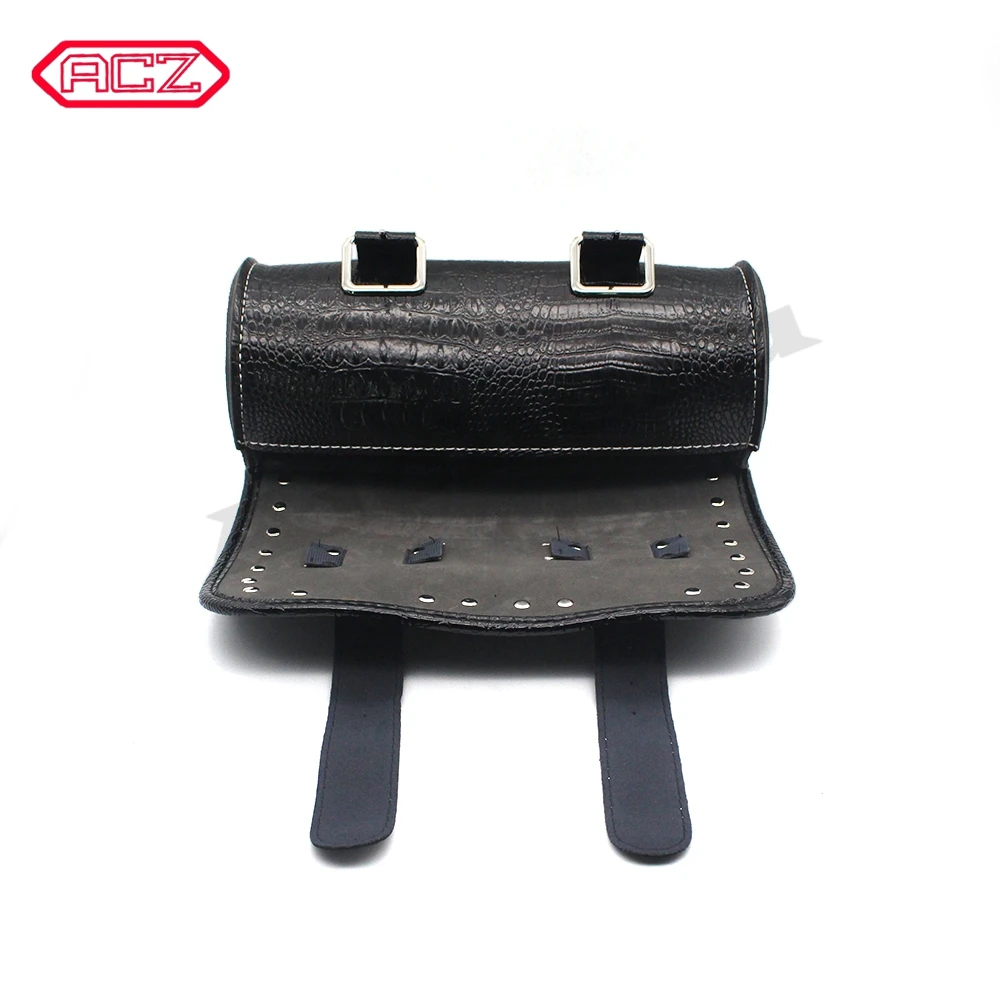 1 шт. Мотоцикл Барабанный инструмент Боковая сумка седла из искусственной кожи Винтажная седельная сумка для Harley Honda Davidson Softail Custom on.