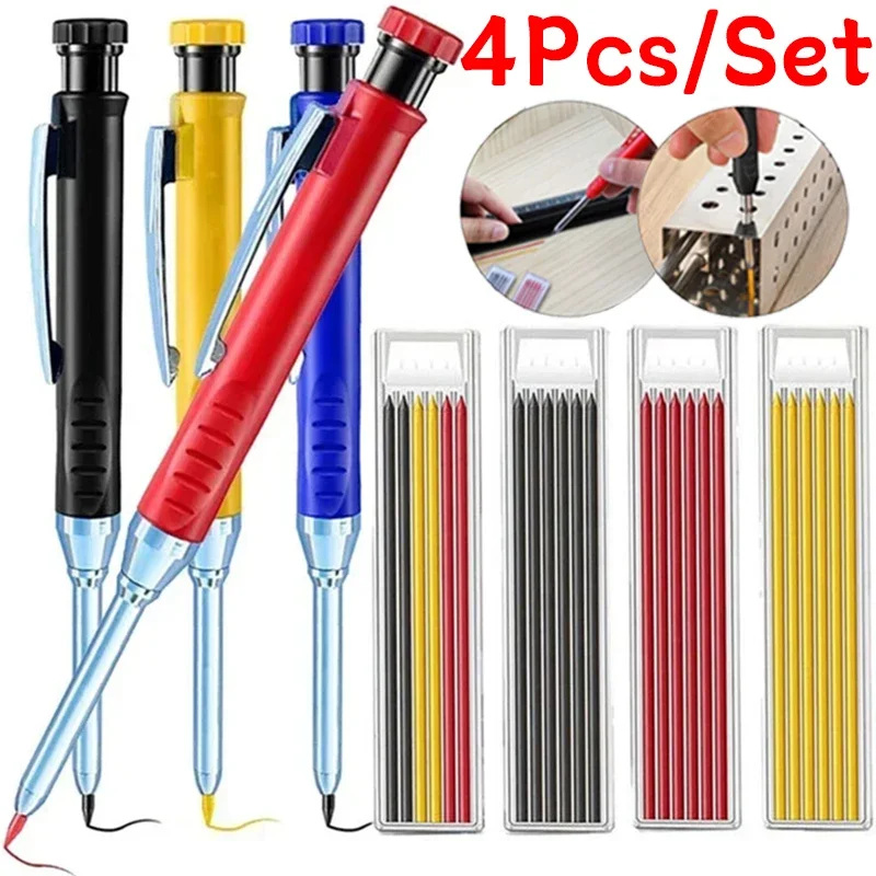 4-1 шт. твердые плотничьи карандаши сменные стержни механические ручки с