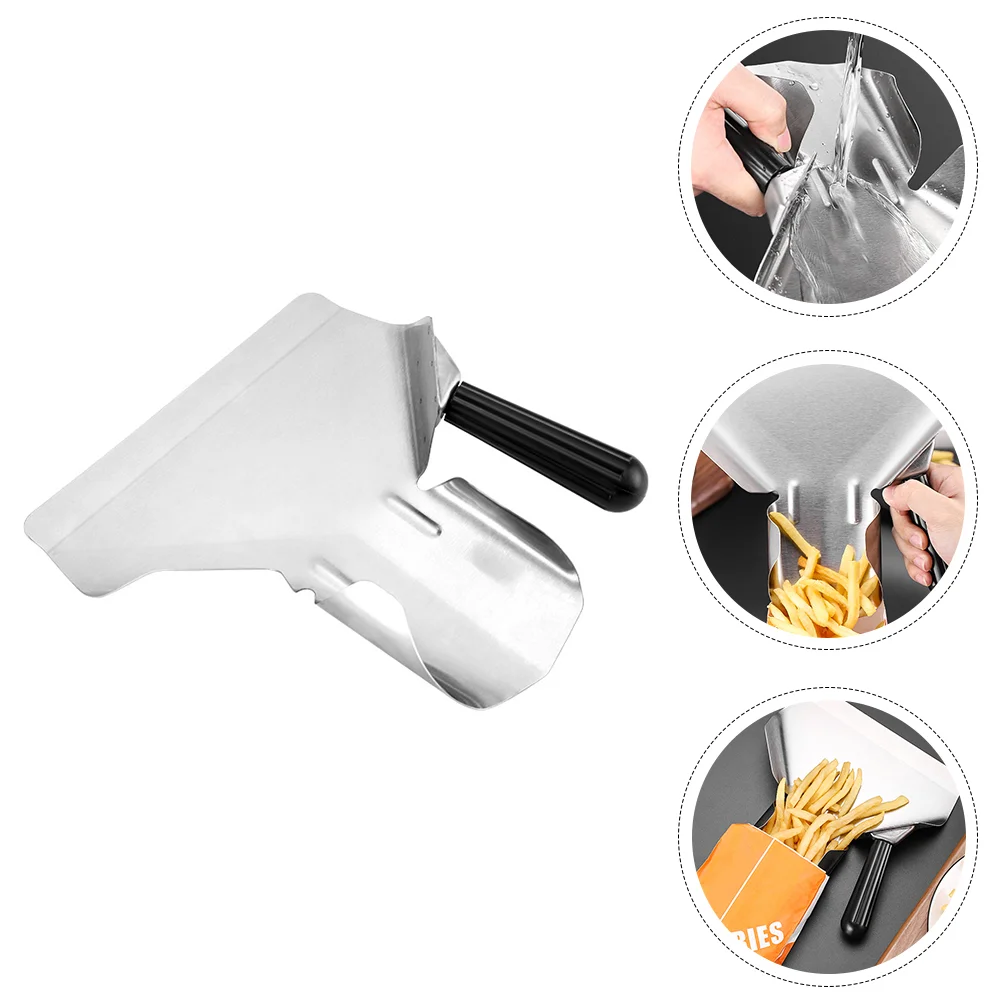 Stainless Steel Popcorn Shovel Food Packing Scoop Durable French Fries Shovel