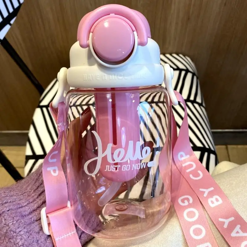 950 мл соломенная бутылка для воды большая емкость пластиковая портативная