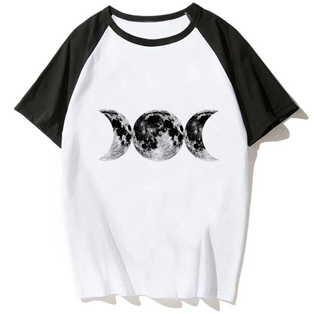 

Футболка мужская с принтом «Witch Triple Moon», Готическая уличная одежда с рисунком солнца, дизайнерская рубашка в стиле Харадзюку, y2k