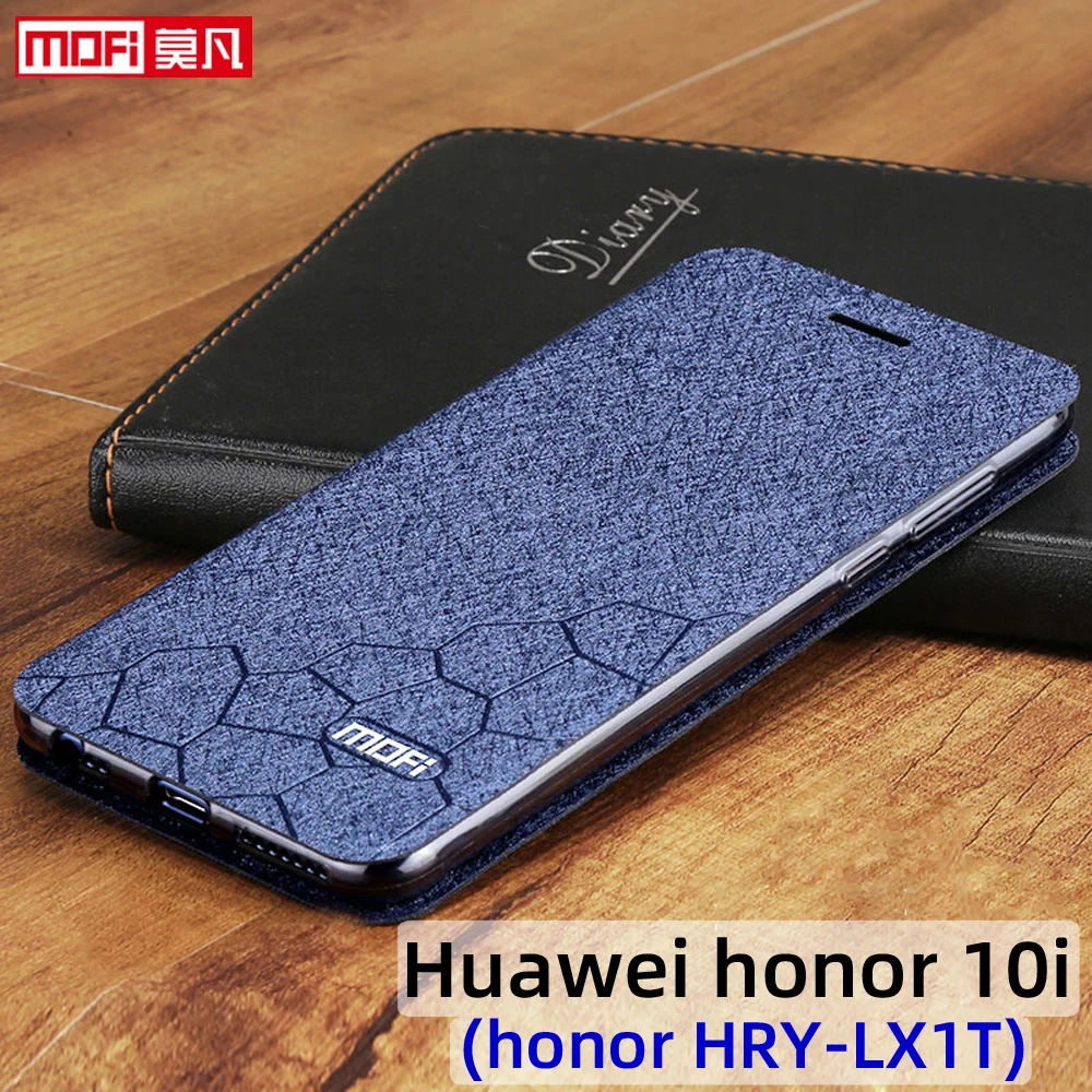 

flip cover for huawei honor 10i case HRY-LX1T honor 10i cover leather book back MOFi luxury soft silicon capa glitter huawei 10i