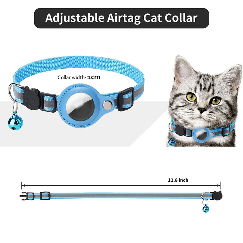 

Airtag Case Collar for Cats with Protective Case for Anti Lost Locator Tracker Reflective Pet Collars Cat Dog Accessories