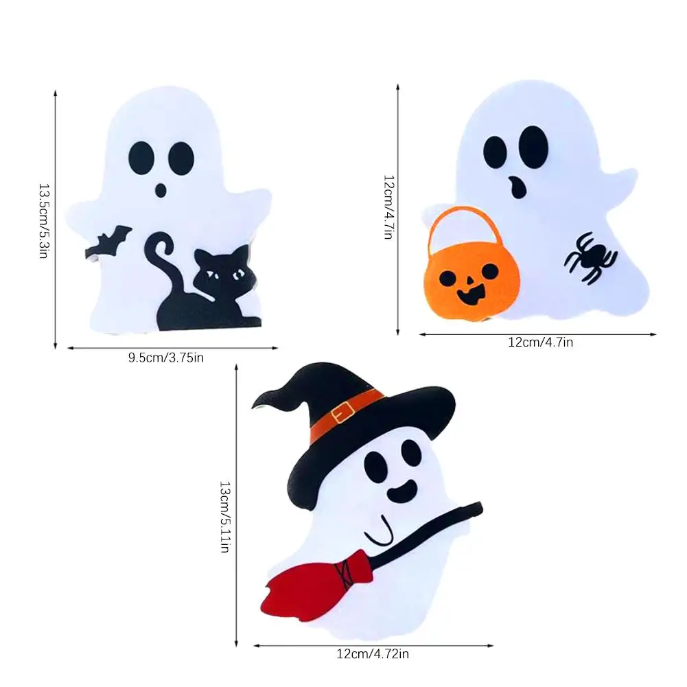 Деревянные украшения на Хэллоуин значок призрак черная кошка метла для дома