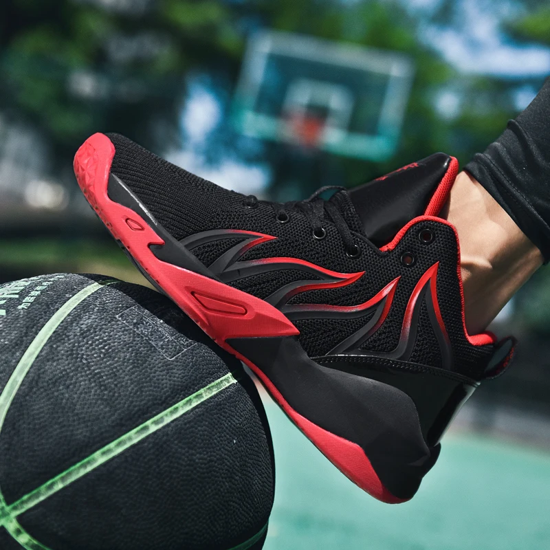 Brand Men's Non-Slip Basketball Shoes Breathable Sports Shoes Comfortable Gym Training Athletic Shoes Boys High Top Sneakers