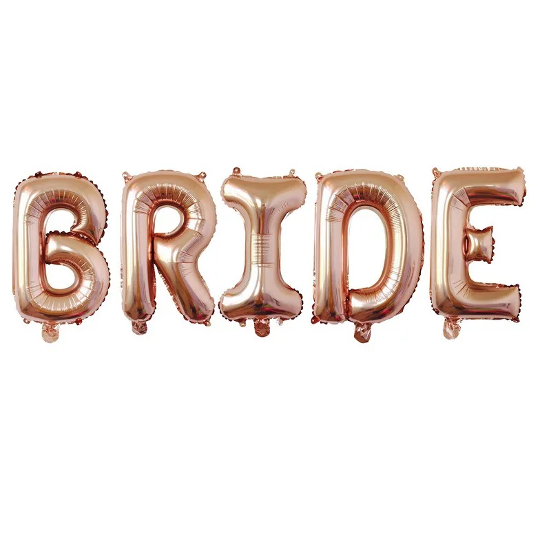 4/5 шт. фольгированные буквы невесты из розового золота | Дом и сад