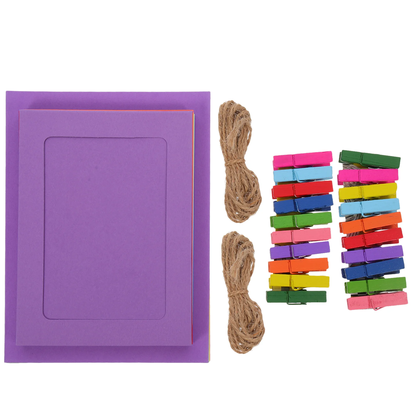 

2 Sets Paper Colorful Hanging Picture Frame