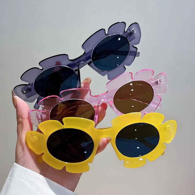 

New Fashion Chrysanthemum Shape Sunglasses UV400 Personality Funny Outdoor Sunshade Sun Glasses Punk Hip Hop Party Glasses