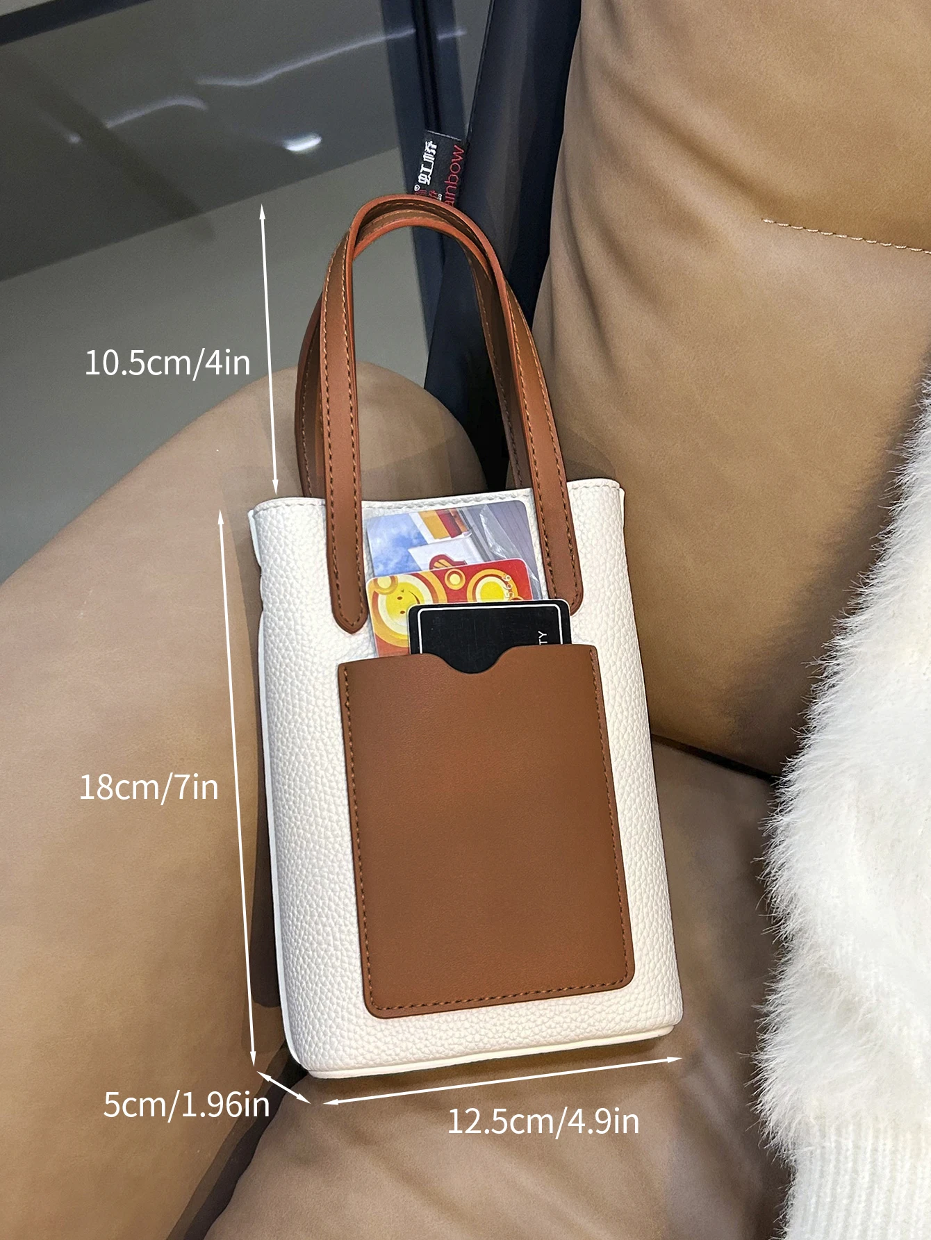 Женская сумка через плечо из мягкой искусственной кожи