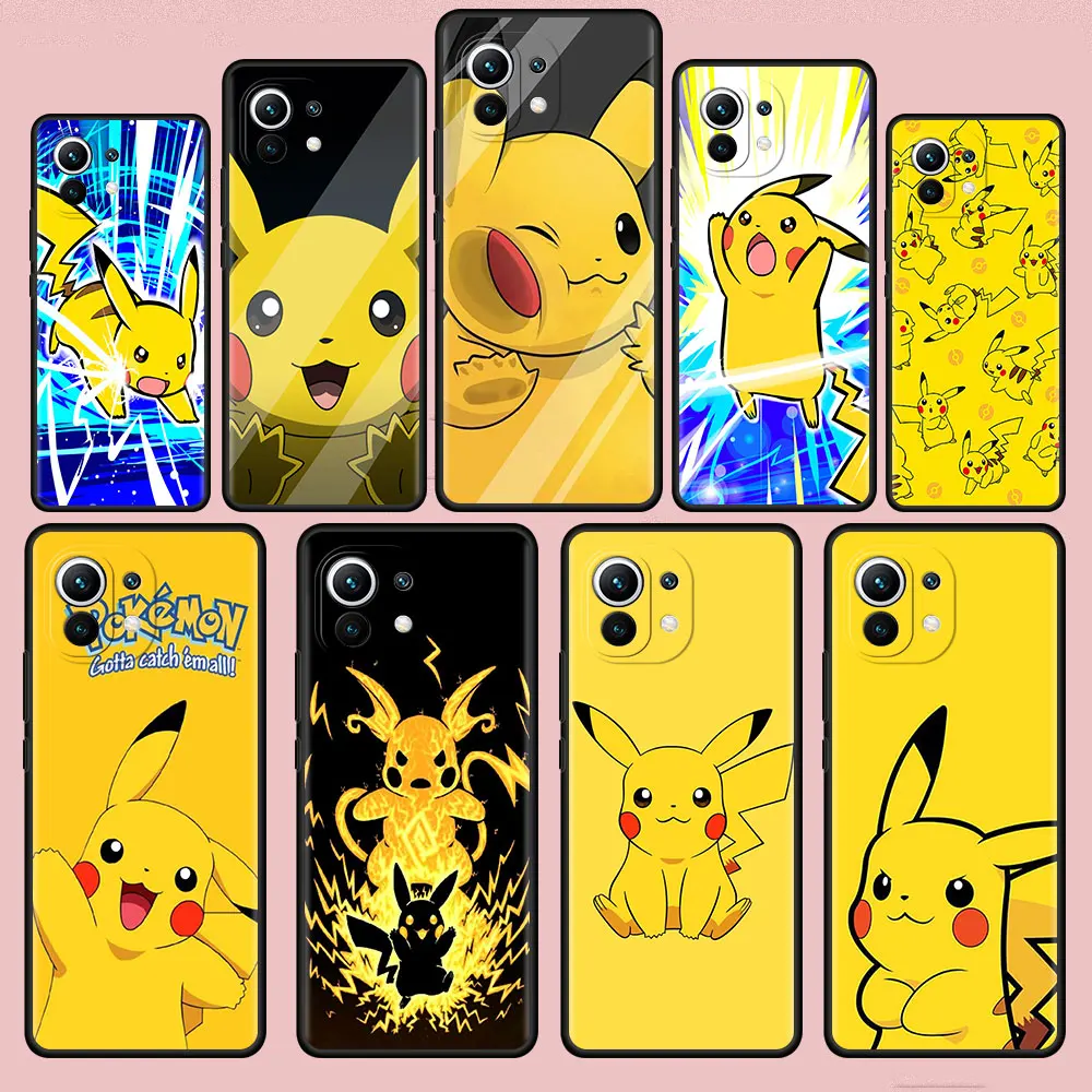 

Pokemon Cute Funda Case For Xiaomi Mi Poco X3 NFC M3 Pro F3 GT M4 F1 X2 11T Lite Note 10 10T 9T Silicone Phone Cover