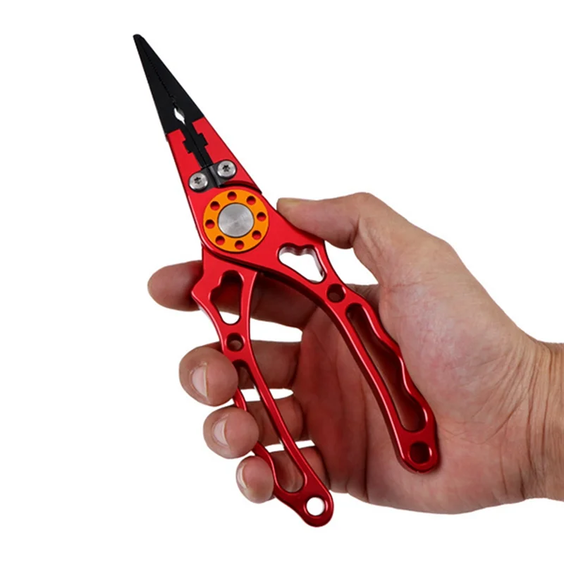 

Fishing Pliers, Fishing Gear, Fish Control, Multi-Purpose Fishing Pliers, Firm Lip Grabber,Fishing Accessories,Red
