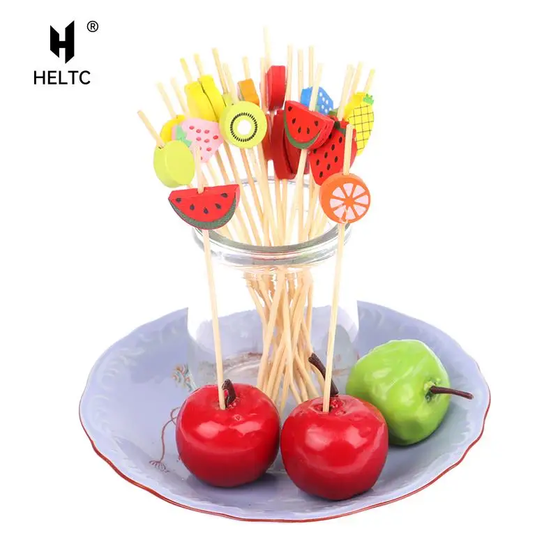 

100 шт., декоративные шпажки в виде сердца