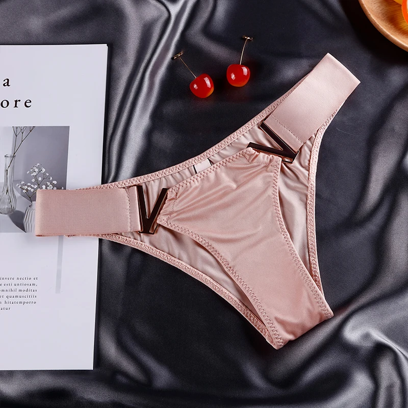 

1 Pcs Sexy Sports Thongs For Woman Lady T-back Fitness Bikini Panties Female Underwear Ice Silk Women's Panty Intimates BANNIROU