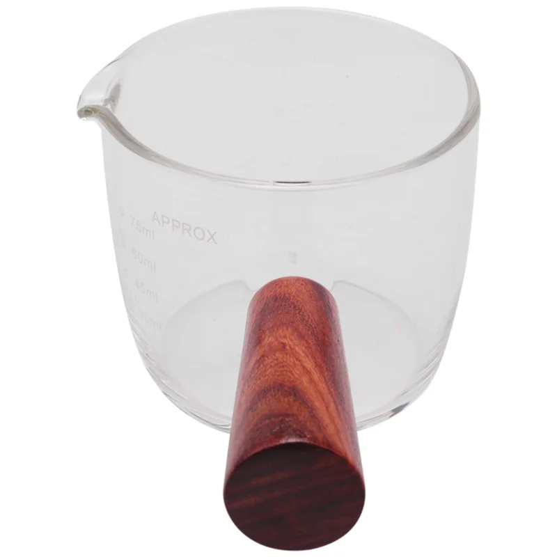 Стеклянный мерный стакан для эспрессо стекло 75 мл тройной кувшин бариста