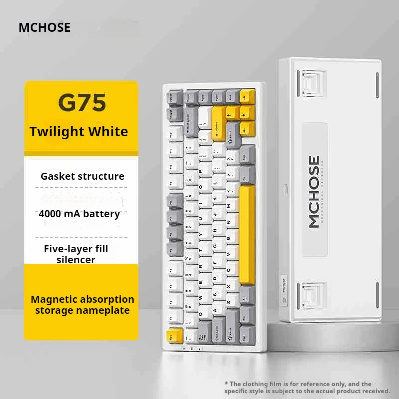 Механическая клавиатура с раскладкой 75% колпачки для клавиш боковой гравировкой