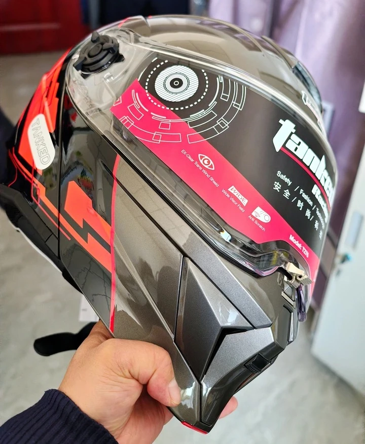 Фото Мотошлем Tanked Helmet для мужчин, полнолицевой, для мотокросса, даунхилла, внедорожных и горных велосипедов, с сертификацией DOT, профессиональный Casco №4