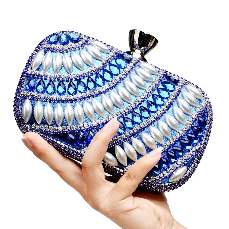 

Дамский кошелек с жемчугом, красивый красный клатч, 5 цветов, женская сумка для свадебной вечеринки, Женская Блестящая Сумочка, банкетная сумка, женская сумка