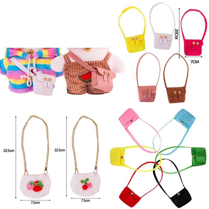 

1pc Kawaii Duck Clothes Plush Doll Bag For Duck 30Cm Lalafanfan Stuffed Animals Accessories Clothes Gift