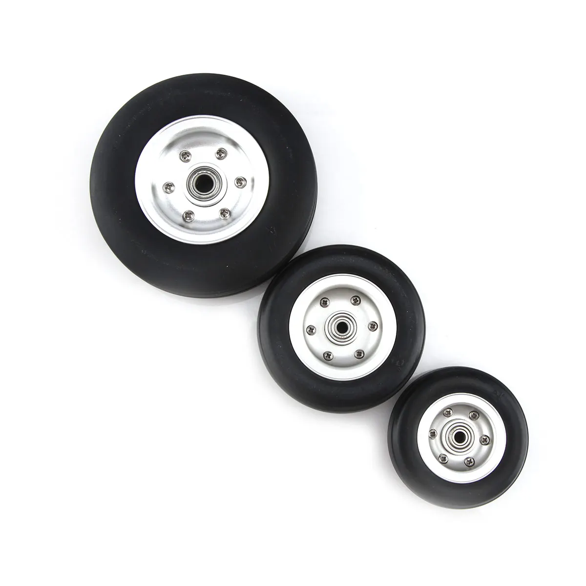 

1 Pc Rubber Wheel With Brake 2.5inch 3inch 3.5 inch 4inch For RC Airplane Aircarft Model