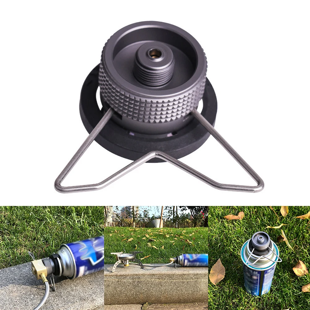 

Butane Adapter Gas Cartridge Head Conversion Adapter Nozzle Bottle Type Input Screw Type Lindal Valve Output Outdoor Stove Tool