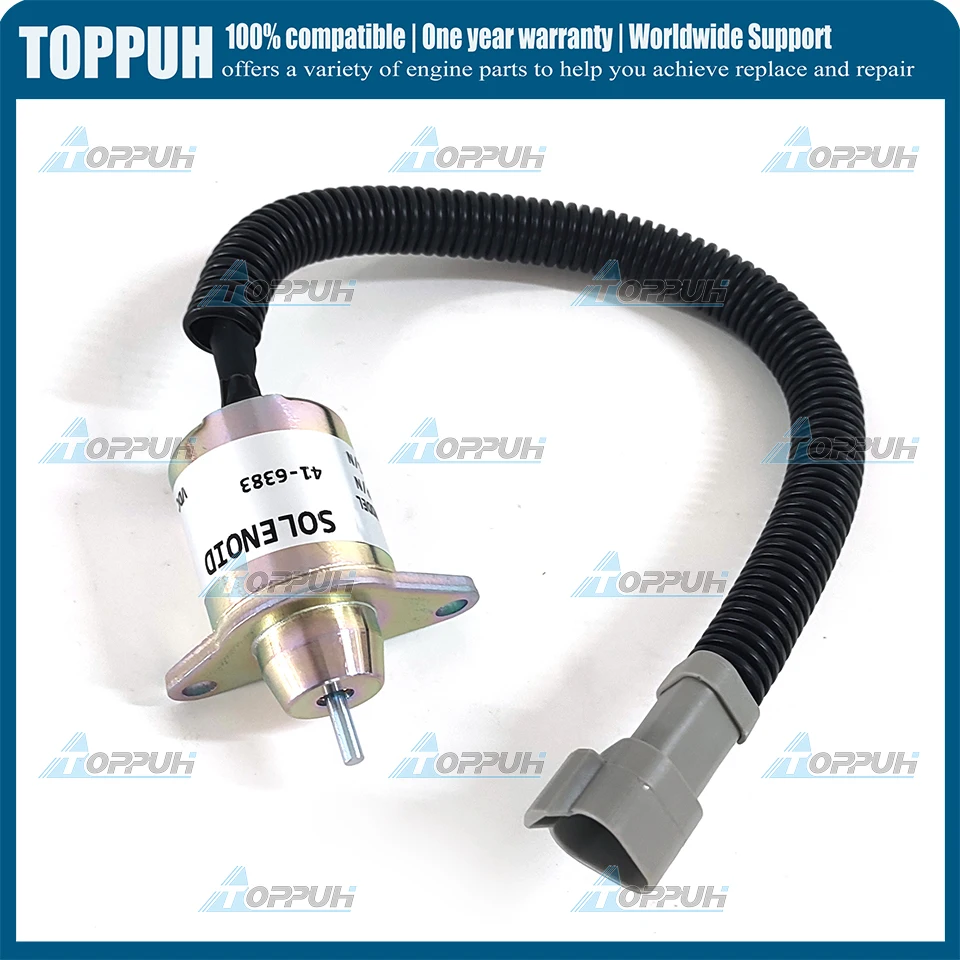 Фото Новый соленоид 12В 41-6383 (1 шт.) для холодильных установок Thermo King MD, RD, SL, TD, SLX, SB, артикулы 41-4306, 41-3291, 41-9100 №1