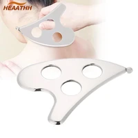 stainless steel gua sha massager metal scraper muscle massage tools for face neck shoulder back waist massage relax body shaping