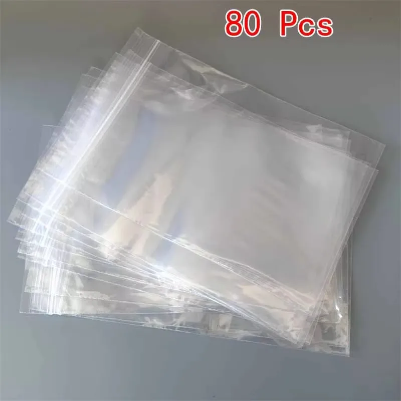 

80 Шт. Маленькие Прозрачные Пластиковые Пакеты Для Хранения, Органайзеры На Молнии