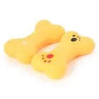 Пищалка для щенков и собак, игрушки в форме кости, жевательная игрушка для жевания, устойчивая к укусам, игрушка для агрессивных жевательных устройств, милый красочный шар, дизайн